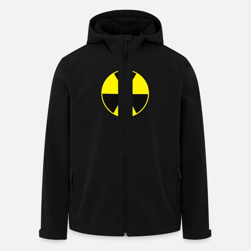 Radio Active Logo X2 DE - Recycelte Männer Softshell-Jacke von Stanley/Stella - Schwarz