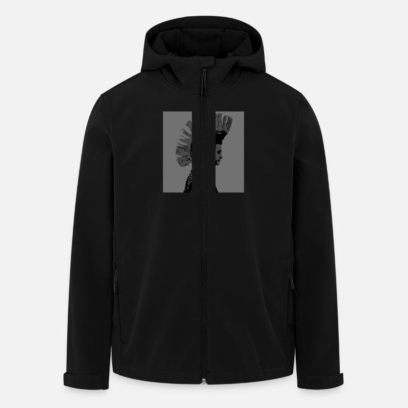 punker - Recycelte Männer Softshell-Jacke von Stanley/Stella - Schwarz