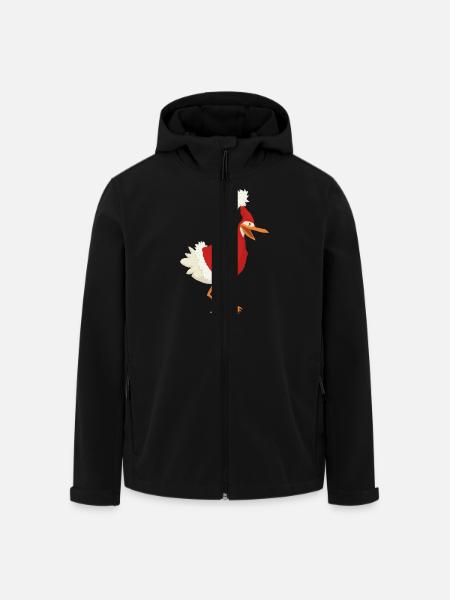 christmas chicken - Men’s Recycled Softshell Jacket by Stanley/Stella - black