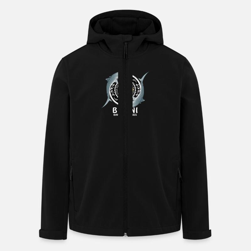 Bimini Bahamas - Recycelte Männer Softshell-Jacke von Stanley/Stella - Schwarz