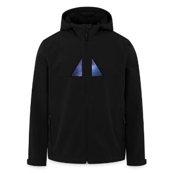 Milky Way, Astronomy - Veste softshell homme en polyester recyclé Stanley/Stella - noir - Devant - AI Model Male 185 light (185cm)