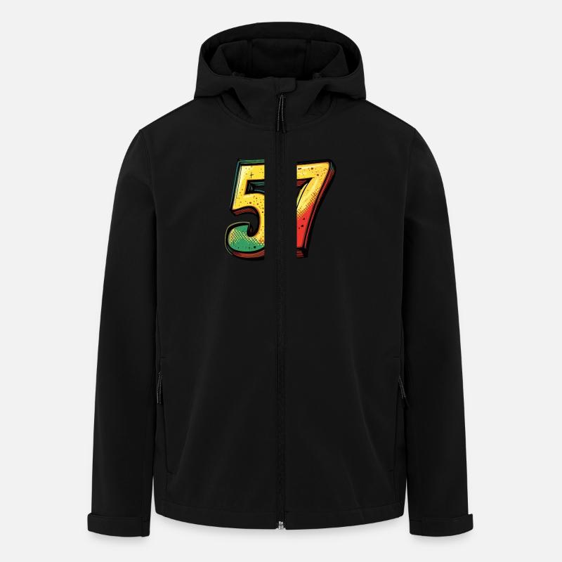 Bande dessinée 57 numéros - Veste softshell homme en polyester recyclé Stanley/Stella - noir