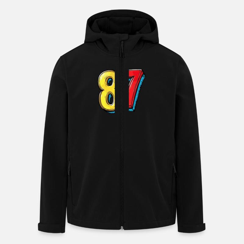 Bande dessinée 87 numéros - Veste softshell homme en polyester recyclé Stanley/Stella - noir
