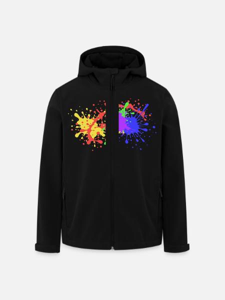 Spritzer Geschenk auffallend - Recycelte Männer Softshell-Jacke von Stanley/Stella - Schwarz
