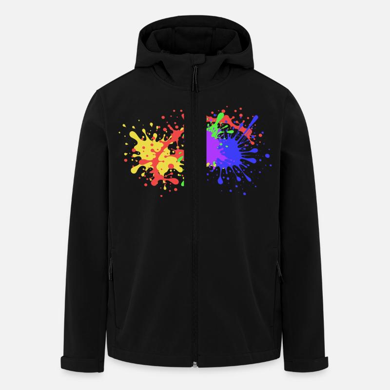 Splash Gift Frappant - Veste softshell homme en polyester recyclé Stanley/Stella - noir