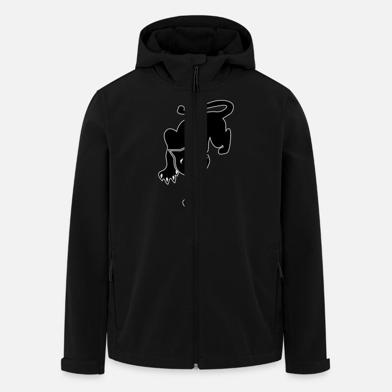 black panther - Recycelte Männer Softshell-Jacke von Stanley/Stella - Schwarz