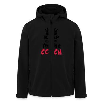 I'm the coach - Veste softshell homme en polyester recyclé Stanley/Stella - noir - Devant - AI Model Male 185 light (185cm)