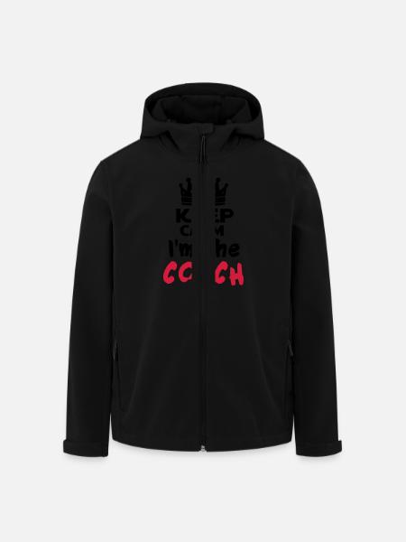 I'm the coach - Veste softshell homme en polyester recyclé Stanley/Stella - noir