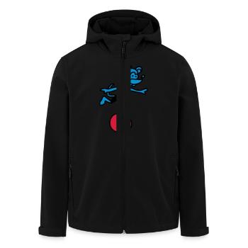 souris sportif 3 - Veste softshell homme en polyester recyclé Stanley/Stella - noir - Devant - AI Model Male 185 light (185cm)