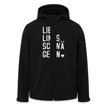 Lieblingsschwägerin - Recycelte Männer Softshell-Jacke von Stanley/Stella - Schwarz - Vorne - AI Model Male 185 light (185cm)