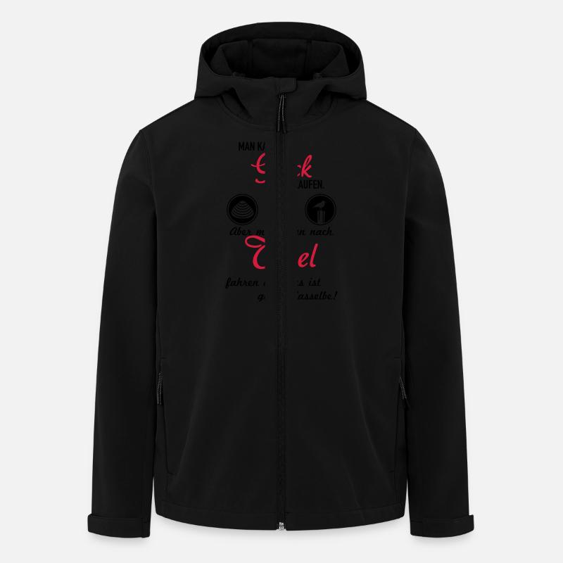 Glück Texel - Recycelte Männer Softshell-Jacke von Stanley/Stella - Schwarz