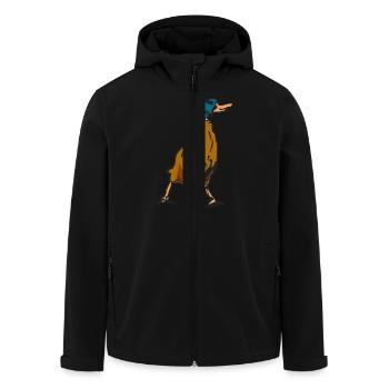 duck25 - Recycelte Männer Softshell-Jacke von Stanley/Stella - Schwarz - Vorne - AI Model Male 185 light (185cm)