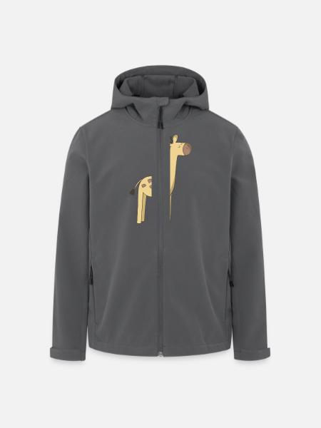 giraffe - Men’s Recycled Softshell Jacket by Stanley/Stella - black