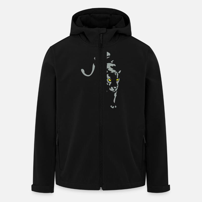 Panter - Veste softshell homme en polyester recyclé Stanley/Stella - noir