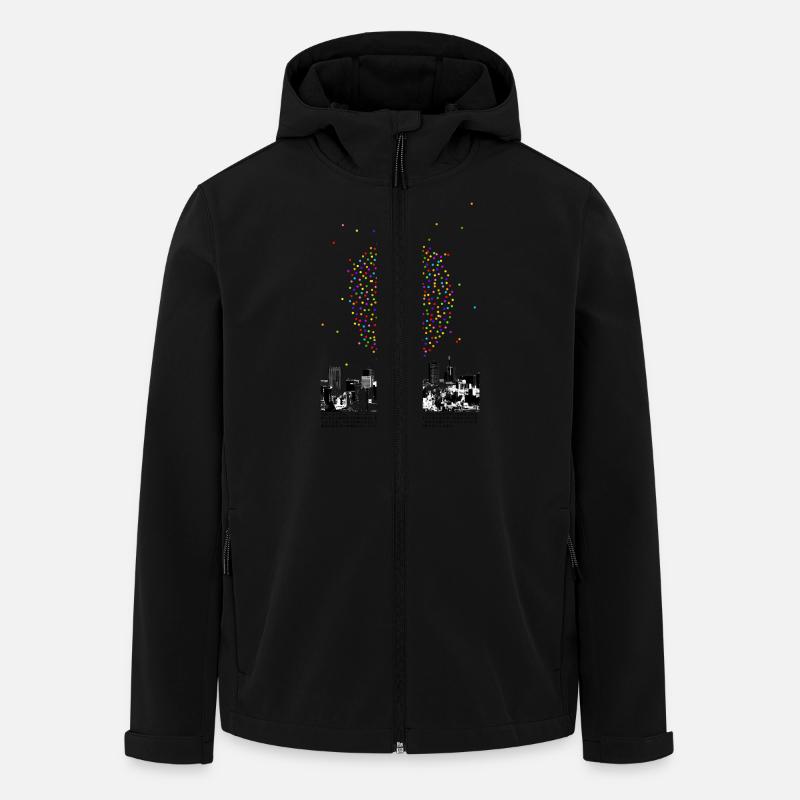 Luftballon - Recycelte Männer Softshell-Jacke von Stanley/Stella - Schwarz