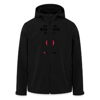 Weihnachten betrunken - Recycelte Männer Softshell-Jacke von Stanley/Stella - Schwarz - Vorne - AI Model Male 185 light (185cm)