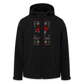 Franken Weihnacht - Recycelte Männer Softshell-Jacke von Stanley/Stella - Schwarz - Vorne - AI Model Male 185 light (185cm)