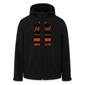 Verwaltungsfachangestellte - Recycelte Männer Softshell-Jacke von Stanley/Stella - Schwarz - Vorne - AI Model Male 185 light (185cm)