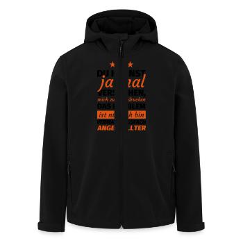 Verwaltungsfachangestellter - Recycelte Männer Softshell-Jacke von Stanley/Stella - Schwarz - Vorne - AI Model Male 185 light (185cm)