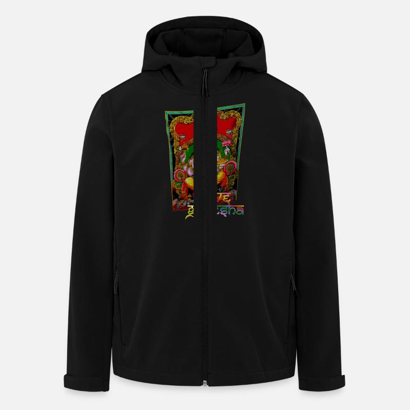 AMOUR GANESHA - Veste softshell homme en polyester recyclé Stanley/Stella - noir