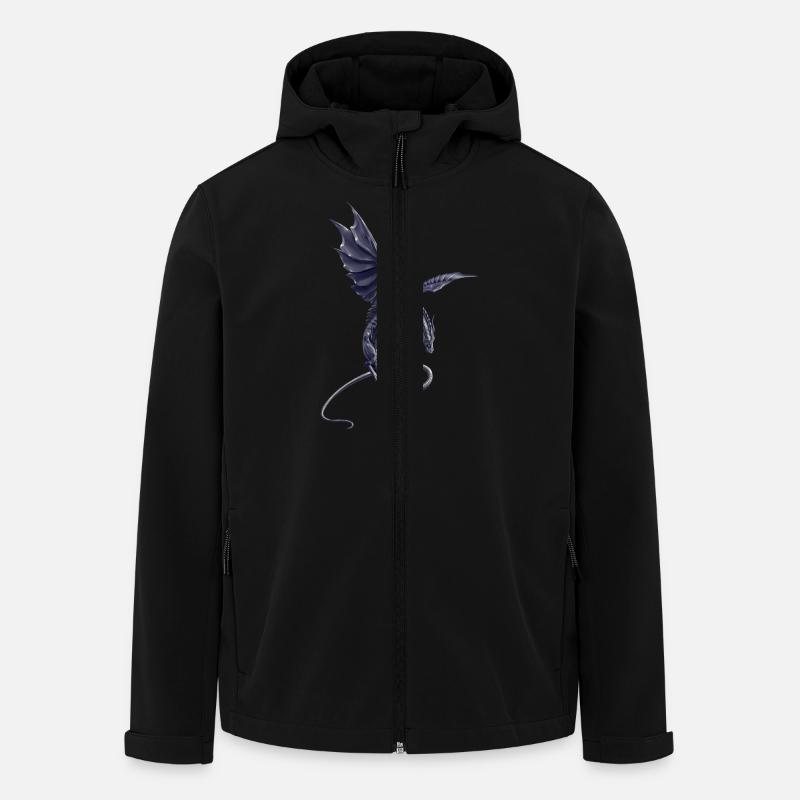 Dragon Chrome - Veste softshell homme en polyester recyclé Stanley/Stella - noir
