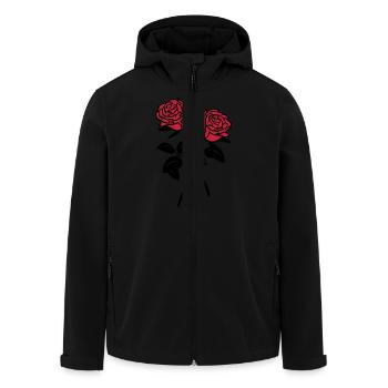 roses - Veste softshell homme en polyester recyclé Stanley/Stella - noir - Devant - AI Model Male 185 light (185cm)