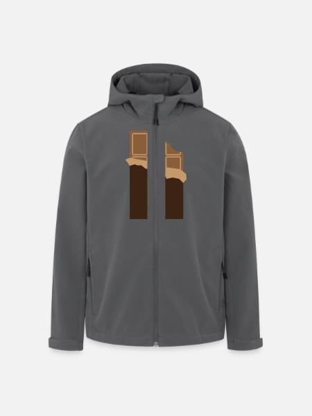 A bar of chocolate - Men’s Recycled Softshell Jacket by Stanley/Stella - black