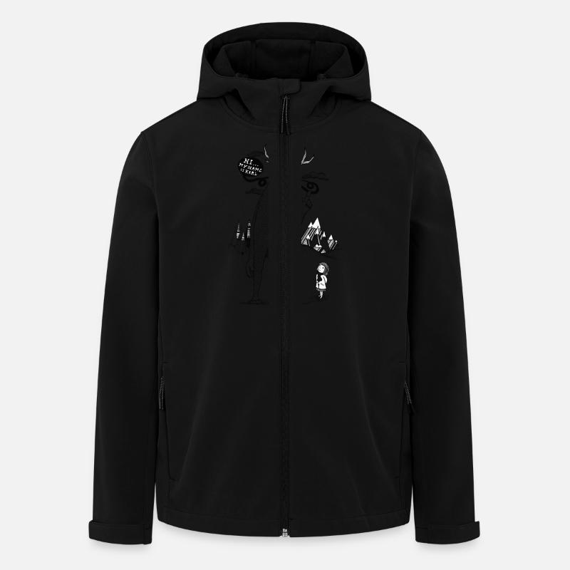Do_you_know_Karl - Recycelte Männer Softshell-Jacke von Stanley/Stella - Schwarz