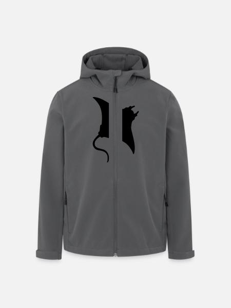 Manta Rochen - Recycelte Männer Softshell-Jacke von Stanley/Stella - Schwarz