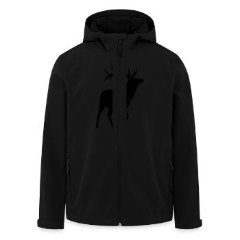 Hirsch - Recycelte Männer Softshell-Jacke von Stanley/Stella - Schwarz - Vorne - AI Model Male 185 light (185cm)