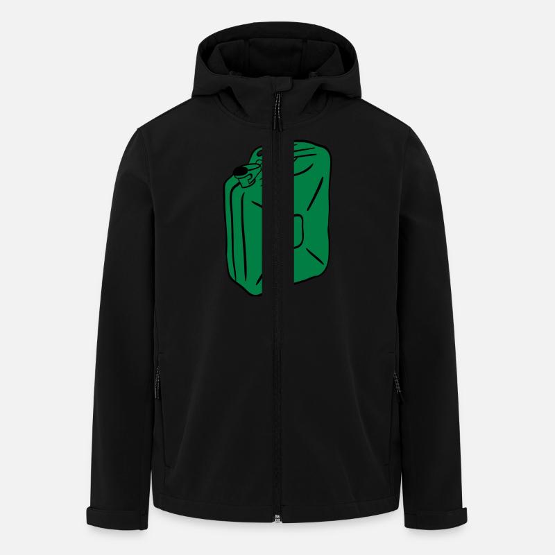 Jerrycan - Veste softshell homme en polyester recyclé Stanley/Stella - noir