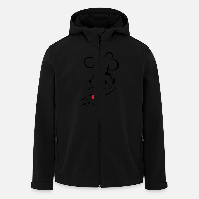 Gesicht Koch 3 - Recycelte Männer Softshell-Jacke von Stanley/Stella - Schwarz