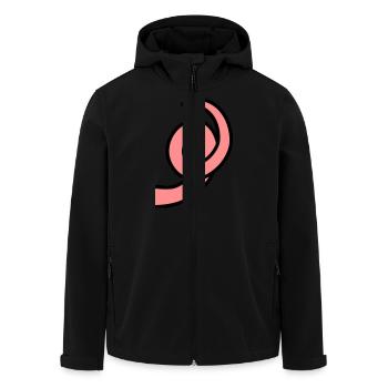 Schweinchen Ringelschwanz - Recycelte Männer Softshell-Jacke von Stanley/Stella - Schwarz - Vorne - AI Model Male 185 light (185cm)