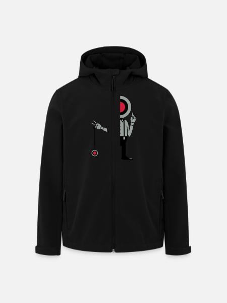 jojo - Veste softshell homme en polyester recyclé Stanley/Stella - noir