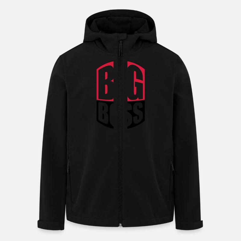 Cool Big Boss Design - Recycelte Männer Softshell-Jacke von Stanley/Stella - Schwarz