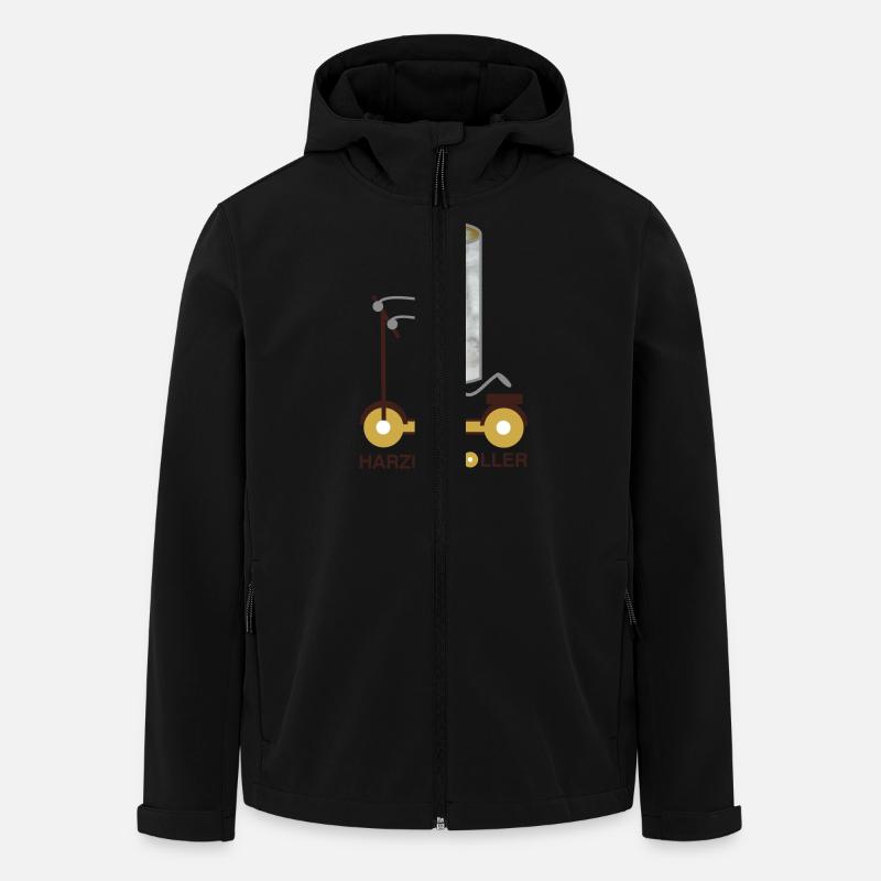 Harzer Roller (b) - Recycelte Männer Softshell-Jacke von Stanley/Stella - Schwarz