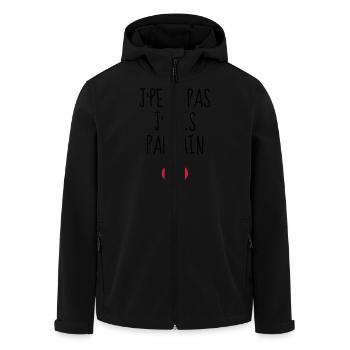 Onkel / Tante / Vetter / Cousin / Kusine - Recycelte Männer Softshell-Jacke von Stanley/Stella - Schwarz - Vorne - AI Model Male 185 light (185cm)