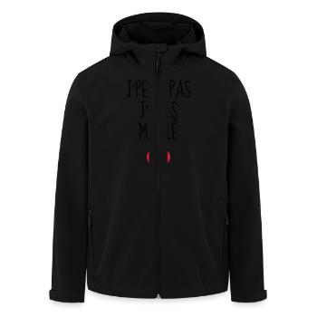 Mari / Femme / Mariage / Marié / Epoux / Epouse - Veste softshell homme en polyester recyclé Stanley/Stella - noir - Devant - AI Model Male 185 light (185cm)