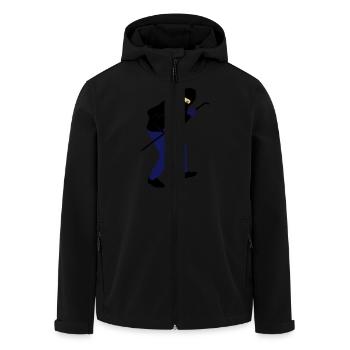 einbrecher - Recycelte Männer Softshell-Jacke von Stanley/Stella - Schwarz - Vorne - AI Model Male 185 light (185cm)