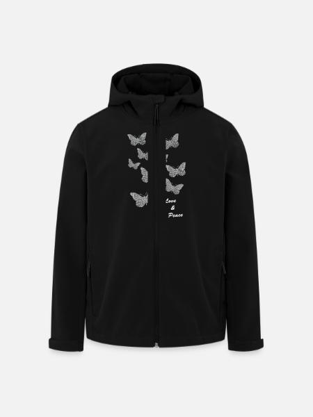 butterflies Schmetterlinge - Recycelte Männer Softshell-Jacke von Stanley/Stella - Schwarz