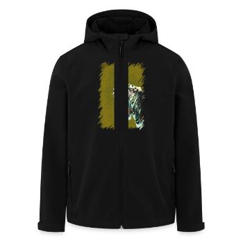 Tiger - Recycelte Männer Softshell-Jacke von Stanley/Stella - Schwarz - Vorne - AI Model Male 185 light (185cm)