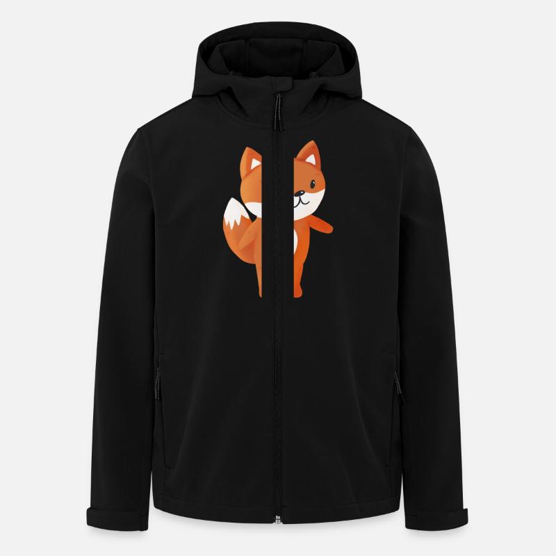 Fox - Men’s Recycled Softshell Jacket by Stanley/Stella - black