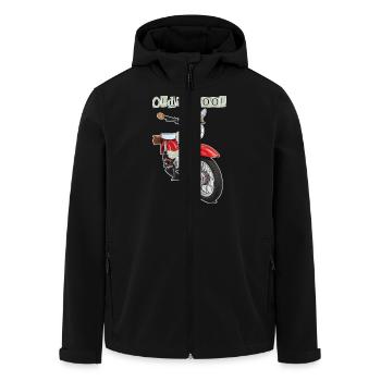 Étoile (rouge) // Illustration - Veste softshell homme en polyester recyclé Stanley/Stella - noir - Devant - AI Model Male 185 light (185cm)