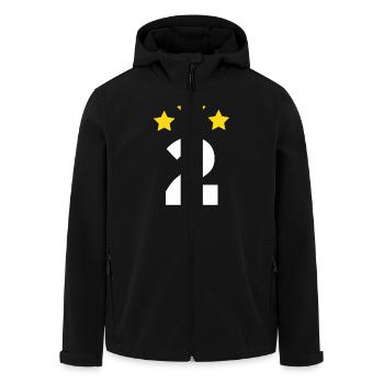 2 Jahre Stern - Geschenk zum 2. Jahrestag - Recycelte Männer Softshell-Jacke von Stanley/Stella - Schwarz - Vorne - AI Model Male 185 light (185cm)