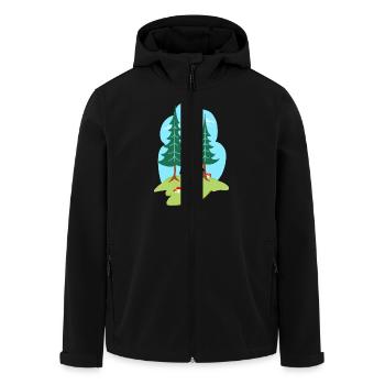 Black Forest Girl Girl - Men’s Recycled Softshell Jacket by Stanley/Stella - black - Front - AI Model Male 185 light (185cm)