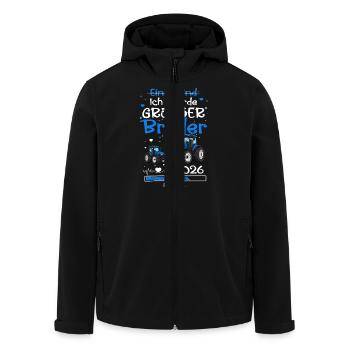 Ich Werde Großer Bruder 2026 Traktor - Recycelte Männer Softshell-Jacke von Stanley/Stella - Schwarz - Vorne - AI Model Male 185 light (185cm)