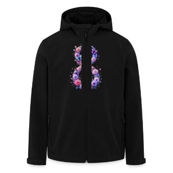 Frauentag: 8. Marsch gemeinsam für Stärke und Freiheit - Recycelte Männer Softshell-Jacke von Stanley/Stella - Schwarz - Vorne - AI Model Male 185 light (185cm)
