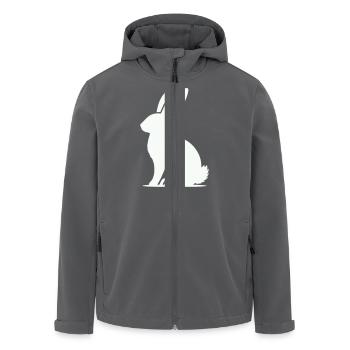 hare - Men’s Recycled Softshell Jacket by Stanley/Stella - anthracite - Front - AI Model Male 185 light (185cm)