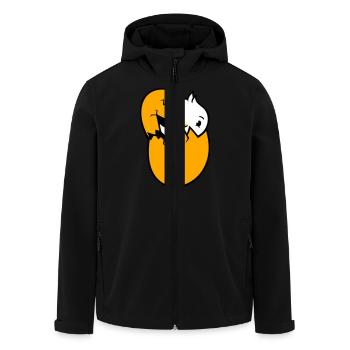Bird Duck Hatching Egg Easter Easter Egg Baby Child - Men’s Recycled Softshell Jacket by Stanley/Stella - black - Front - AI Model Male 185 light (185cm)