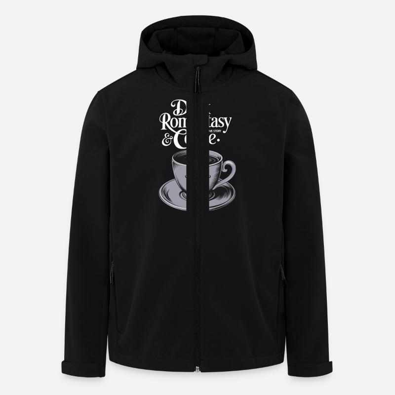 Dark Romantasy & Coffee - Men’s Recycled Softshell Jacket by Stanley/Stella - black